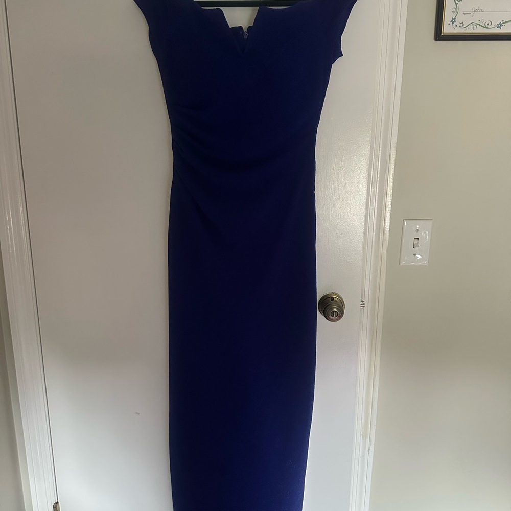 Xscape Royal Blue Maxi Dress